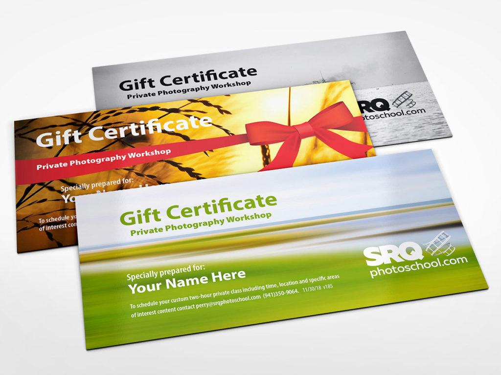 photography gift certificates